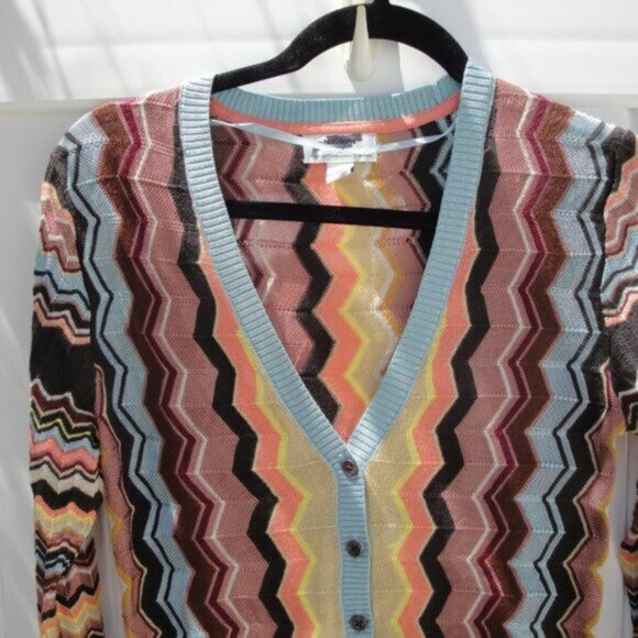 Missoni 20th Anniversary Chevron Cardigan Sweater XS - Picture 3 of 5